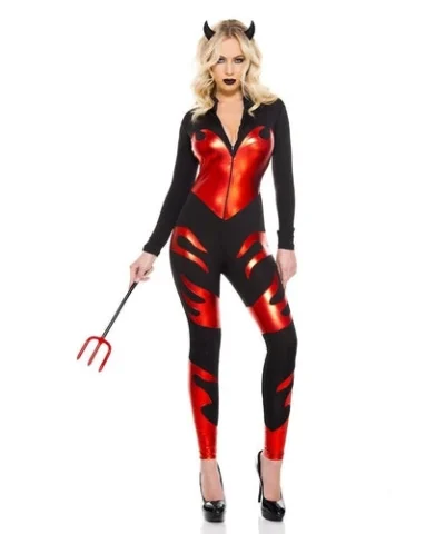 Music Legs Sizzling Devil Costume