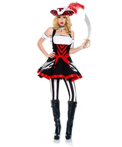 Music Legs Sexy Sea Rover Costume Ladies Pirates