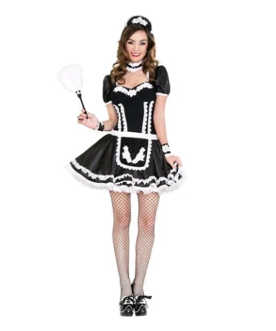 Music Legs Flowery Lacy French Maid