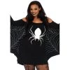 Leg Avenue Spooky Jersey Spiderweb Dress