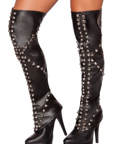 Roma Spike Studded Leggings Socks And Anklets