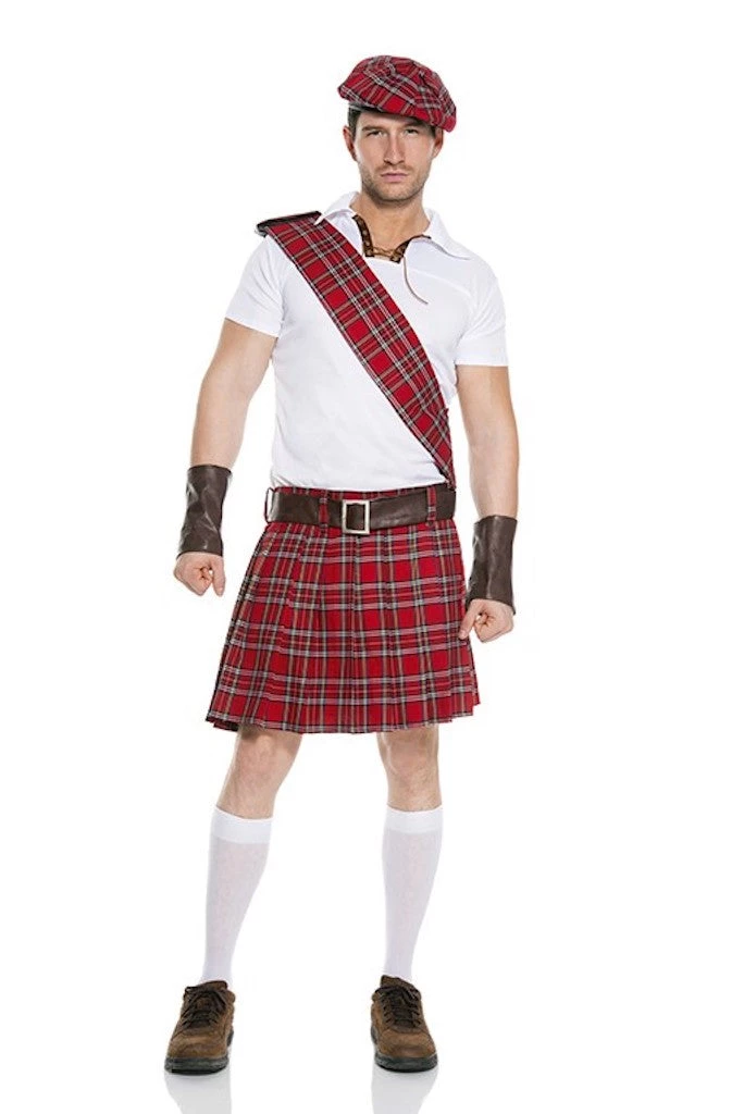 Music Legs Traditional Scottish Man Costume Mens Classic Fun
