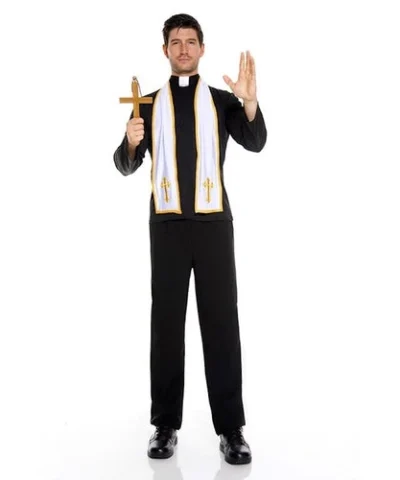 Music Legs Religious Priest Costume