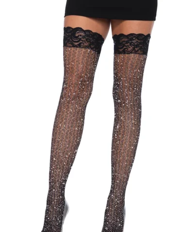 Leg Avenue Stay Up Lace Top Thigh Highs