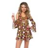 Leg Avenue Oldies Time Period Starflower Hippie Dress Costume