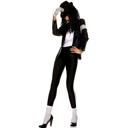 Music Legs The Gloved Billie Jean Costume Oldies Time Period