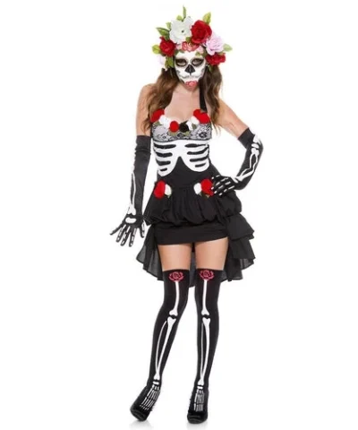 Music Legs Spooky Mrs. Muerte Womens Costume
