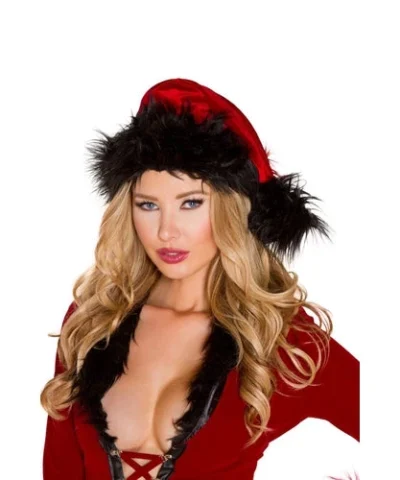 Roma Fur Trimmed Santa Hat Red/Black Best Selling Products