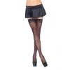 Leg Avenue Nylon Sheer Thigh Highs With Lace Top